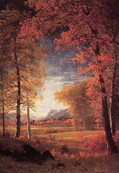 Albert Bierstadt Autumn in America, Oneida County oil painting image